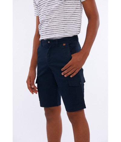 Short Cargo pour Enfants Multi-Poches Imprimé Été Garçon Bermuda Shorts 