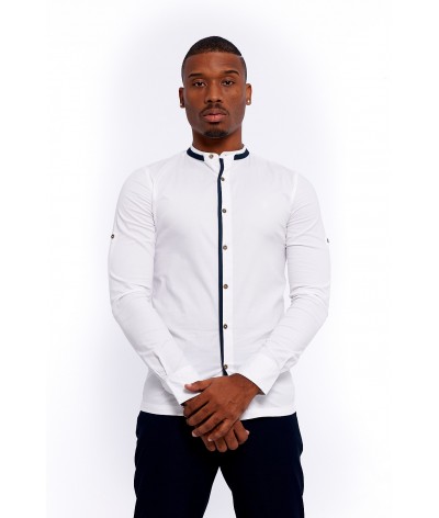 Chemise FANA col mao - Homme