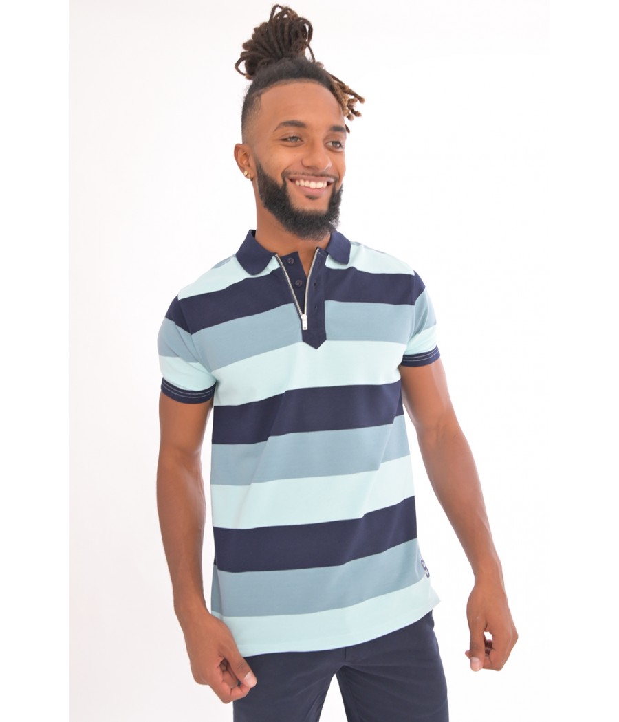 Polo col zip VINCE - Homme